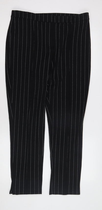 Womens UK Size 14 Marks and Spencer Regular Fit Business Casual Black Trousers