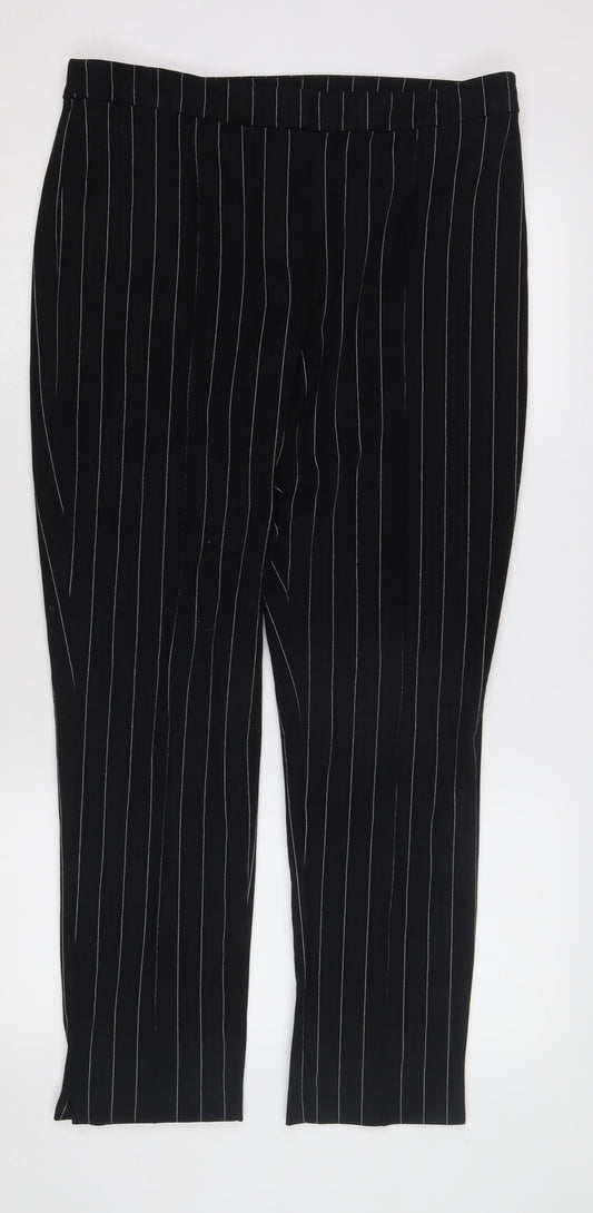 Womens UK Size 14 Marks and Spencer Regular Fit Business Casual Black Trousers