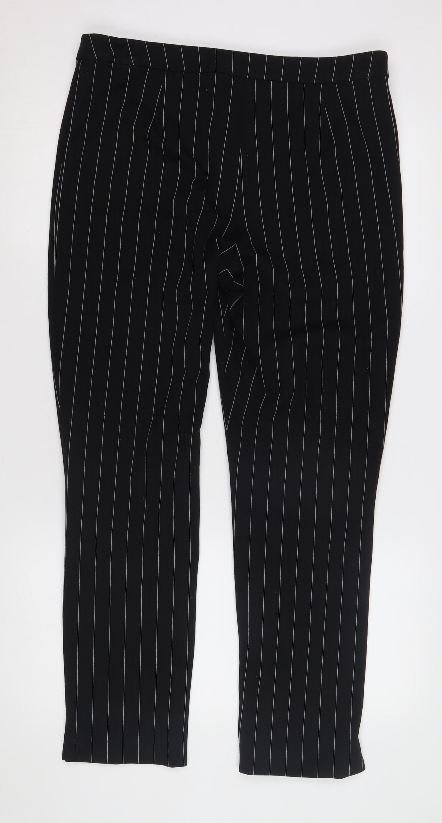 Womens UK Size 14 Marks and Spencer Regular Fit Business Casual Black Trousers