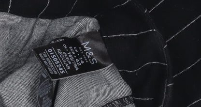 Womens UK Size 14 Marks and Spencer Regular Fit Business Casual Black Trousers
