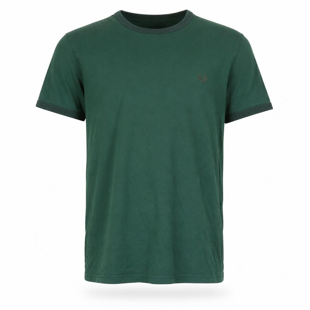Mens UK Size M Fred Perry Green  T-Shirt