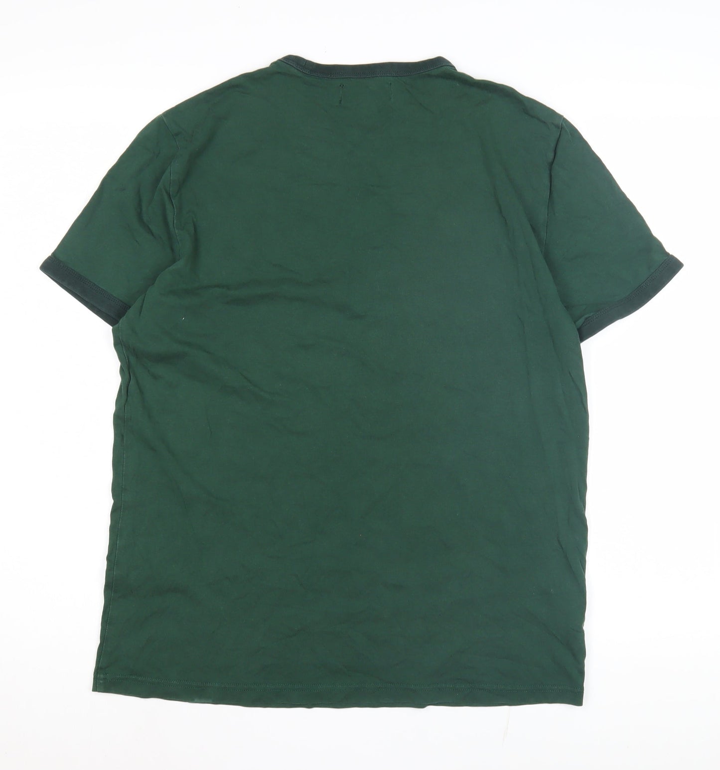 Mens UK Size M Fred Perry Green  T-Shirt