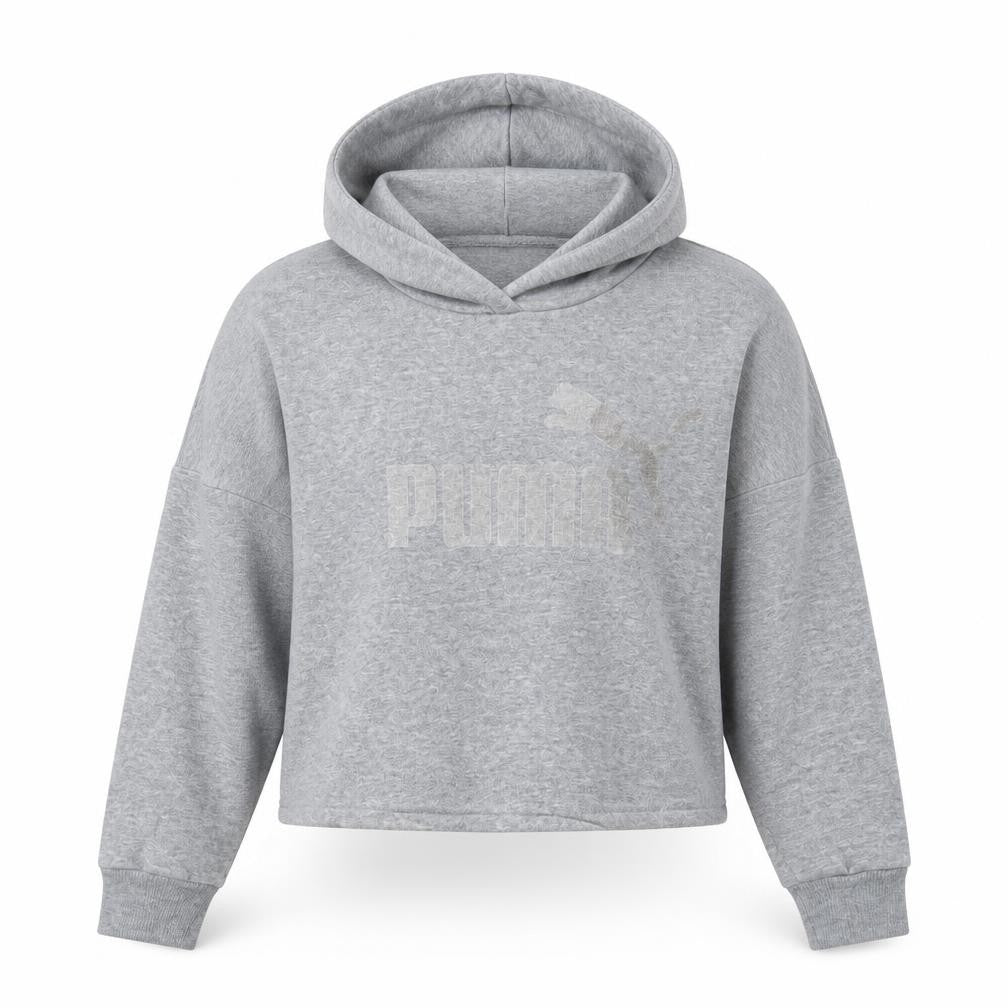Womens UK Size M PUMA Grey Pullover Hoodie