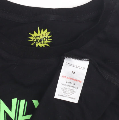 Peacocks Men’s Black Grinch Xmas T-Shirt M
