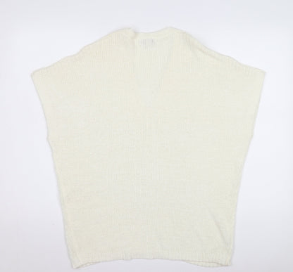 Womens UK Size S Monsoon Ivory Vest Jumper