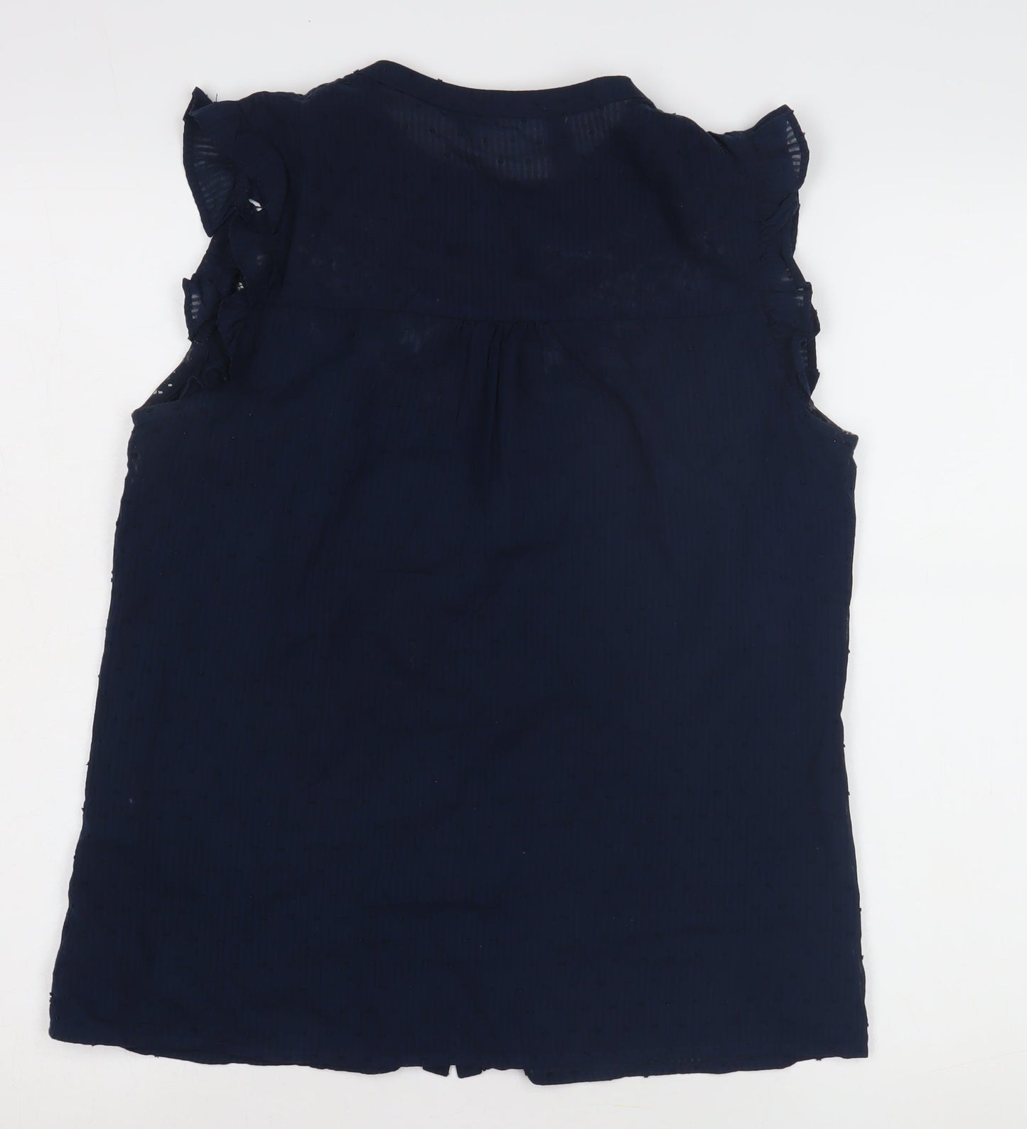 Womens UK Size 10 Oasis Blue Basic Blouse