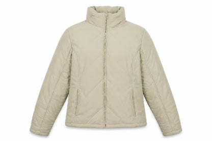 Womens UK Size 14 Dorothy Perkins Beige Puffer Jacket