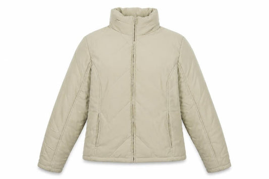 Womens UK Size 14 Dorothy Perkins Beige Puffer Jacket
