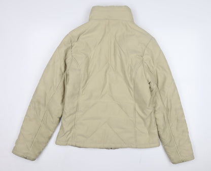 Womens UK Size 14 Dorothy Perkins Beige Puffer Jacket