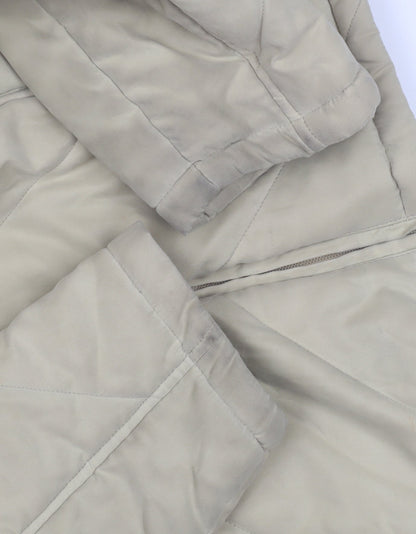 Womens UK Size 14 Dorothy Perkins Beige Puffer Jacket