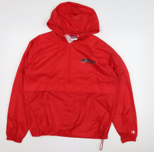 Mens UK Size S Champion Red Anorak Coat