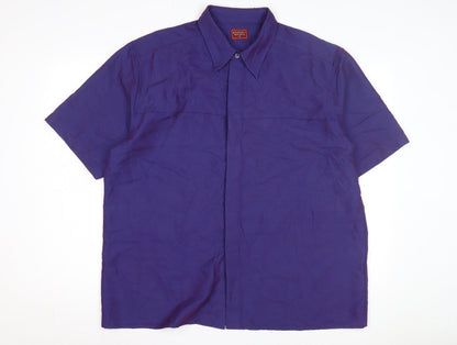 Burton Menswear Purple Short Sleeve Shirt - L