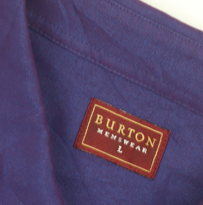 Burton Menswear Purple Short Sleeve Shirt - L