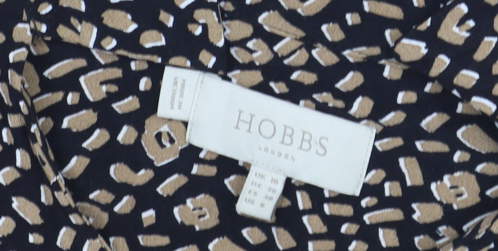 Hobbs Women's Black Beige Shirt Dress Size 8 - Belted Casual