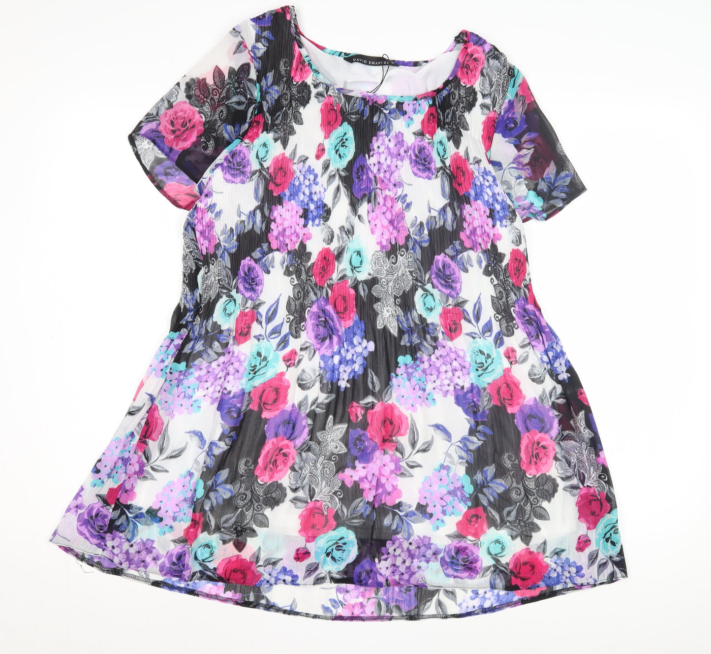 Womens UK Size 18 David Emanuel Multicoloured  Blouse