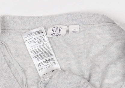 Gap Women's Grey Cardigan M V-Neck Button Knit