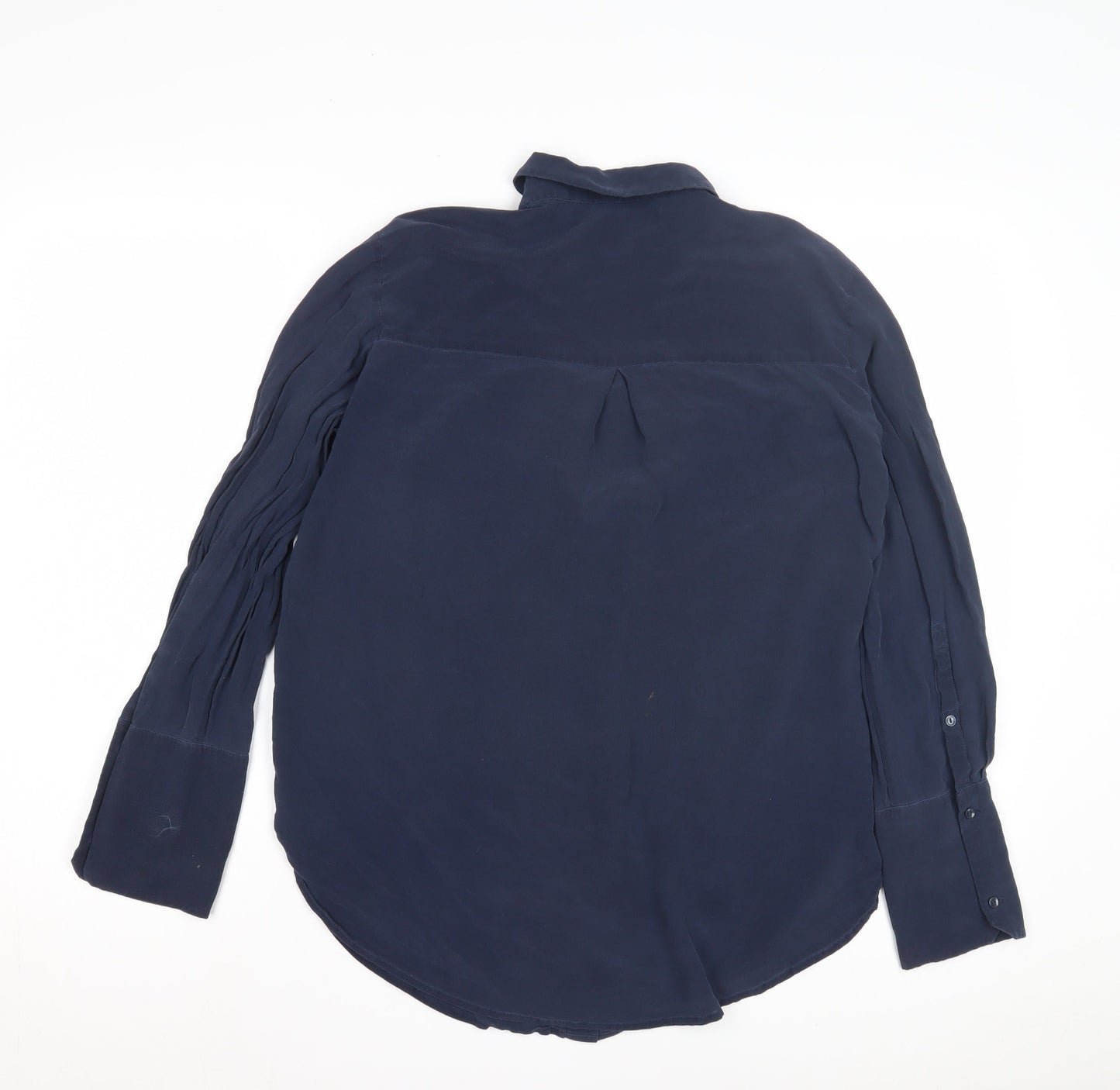 Robert Ezra Women's Blue Button-Up Long Sleeve Shirt