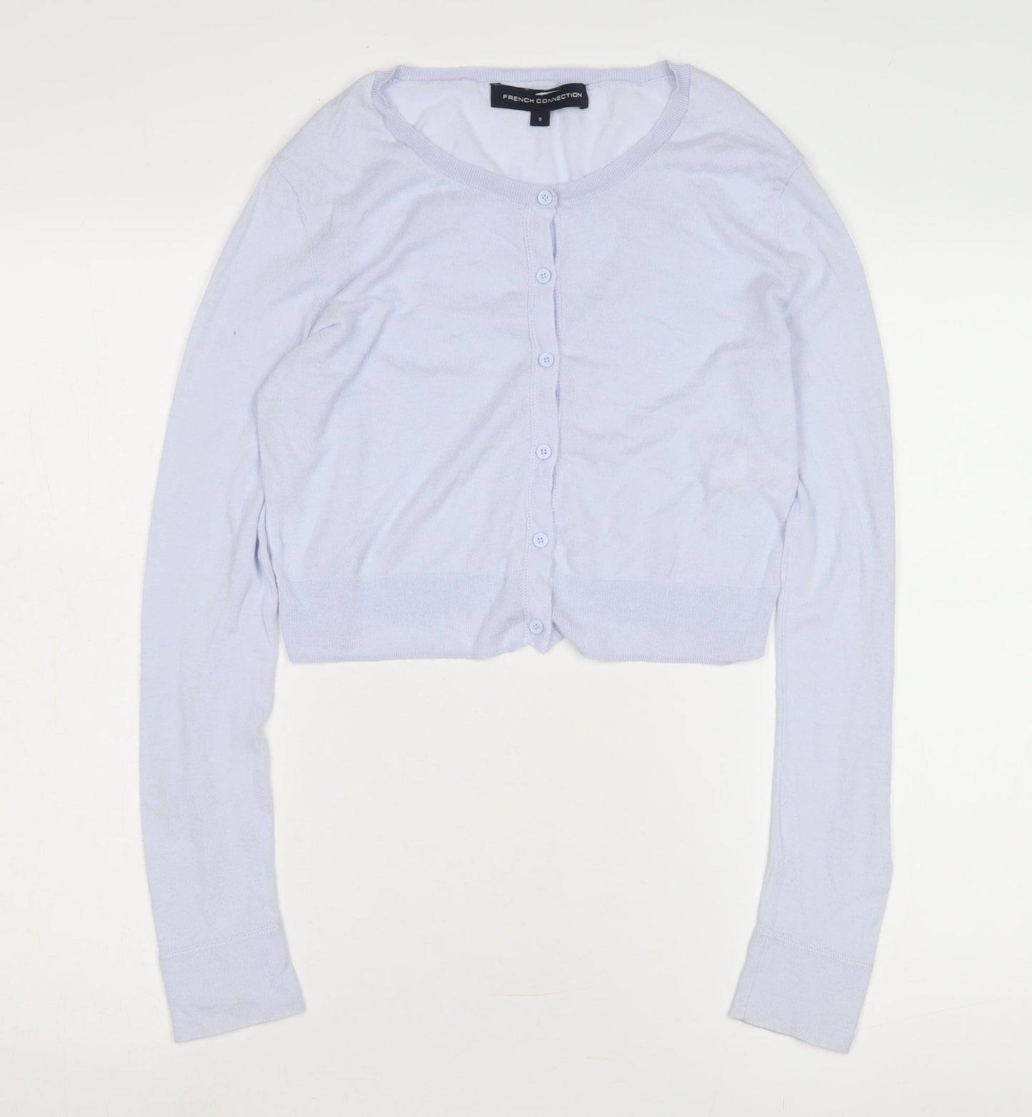 French Connection Women's Blue Cardigan Small