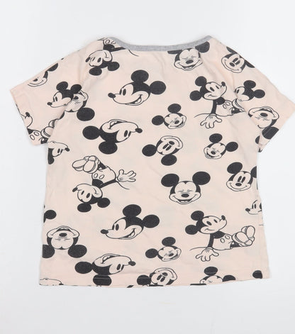 Disney Girls Mickey Mouse T-Shirt Multicoloured 6-7Y