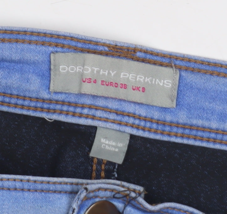 Dorothy Perkins Women's Blue Skinny Jeans Size S