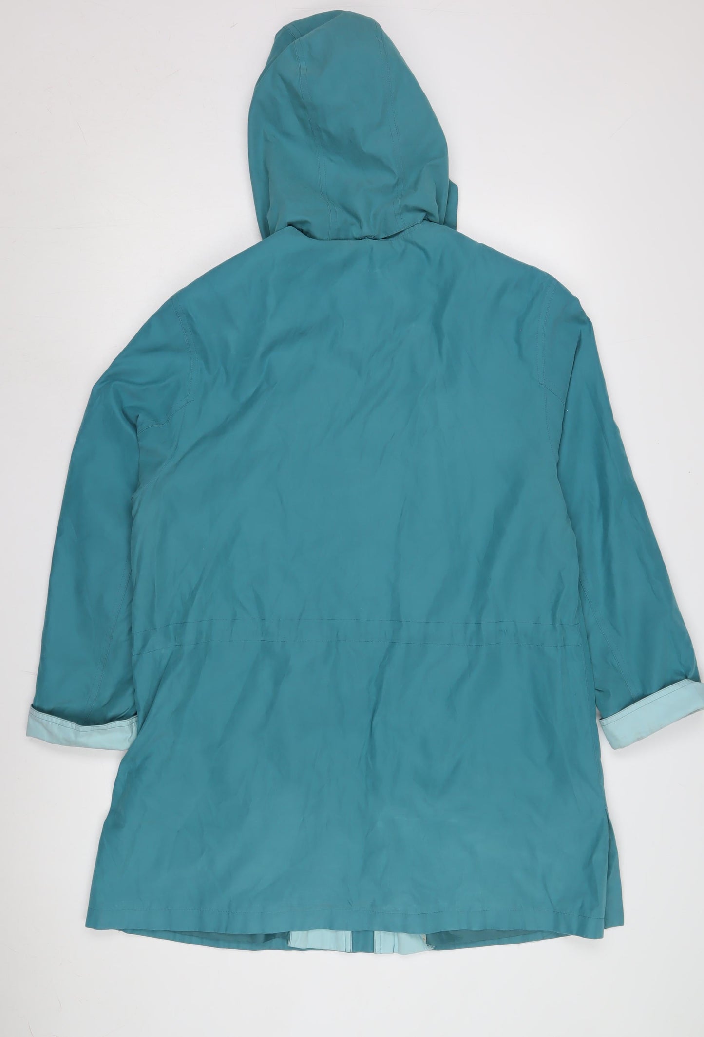 Womens UK Size 12 Holmewood Blue Rain Coat
