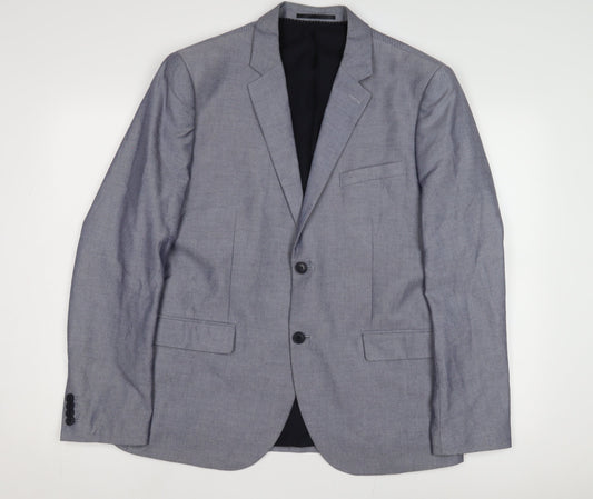 Mens UK Size 44 H&M Regular Grey Suit Jacket