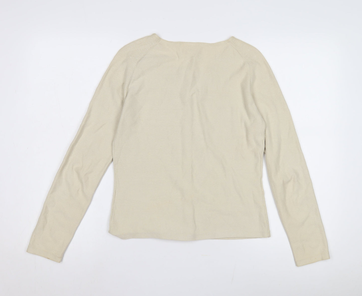 Laura Ashley Women's Ivory Petite Cardigan S