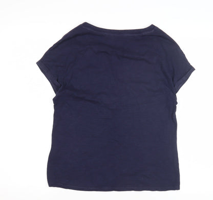 Boden Women's Blue XS Henley T-Shirt Casual