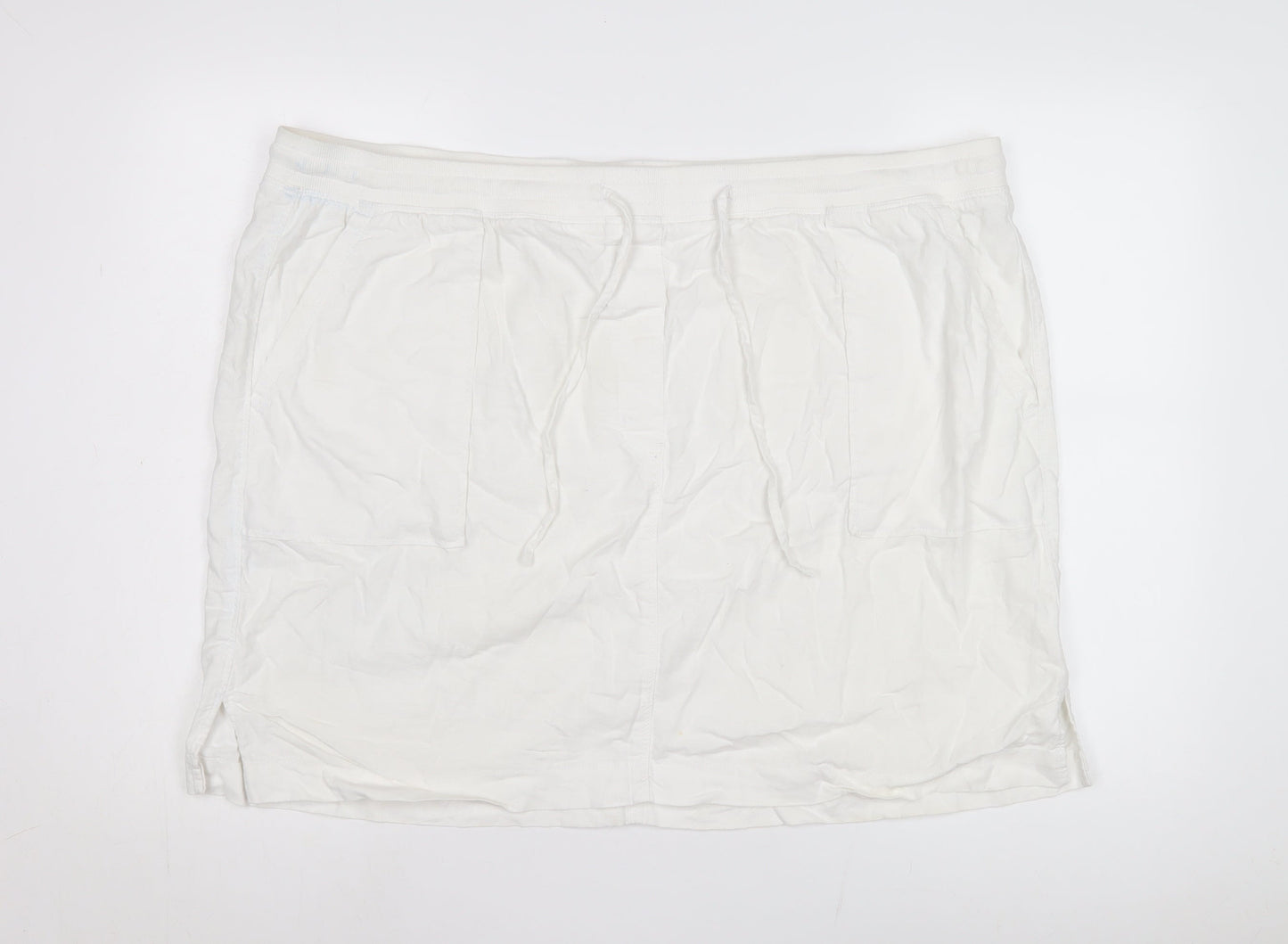 Marks and Spencer Women's Ivory Plus Size Skirt