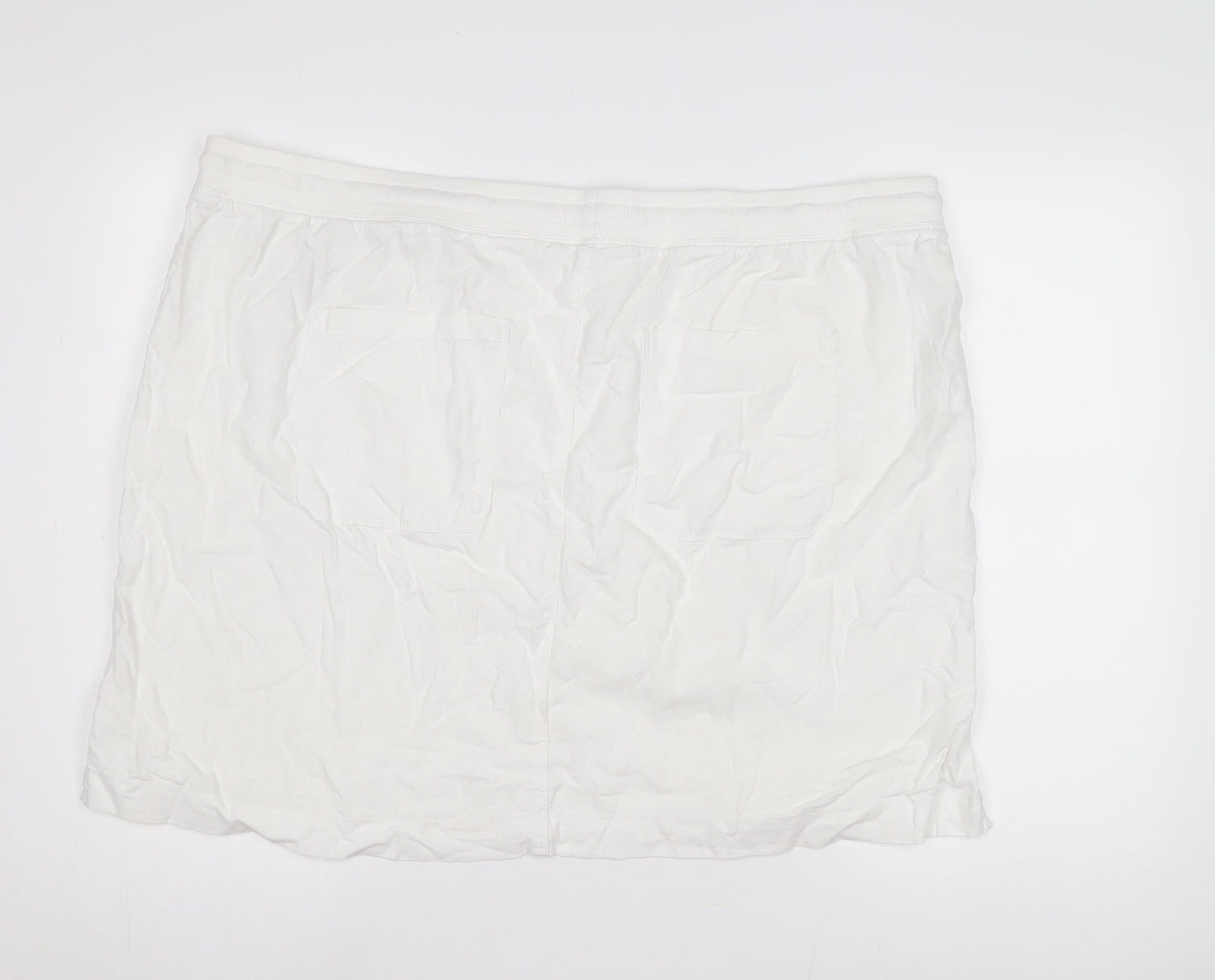 Marks and Spencer Women's Ivory Plus Size Skirt