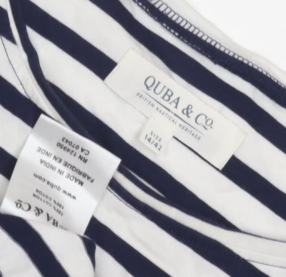 QUBA & Co. Women's Striped T-Shirt Dress Size 14