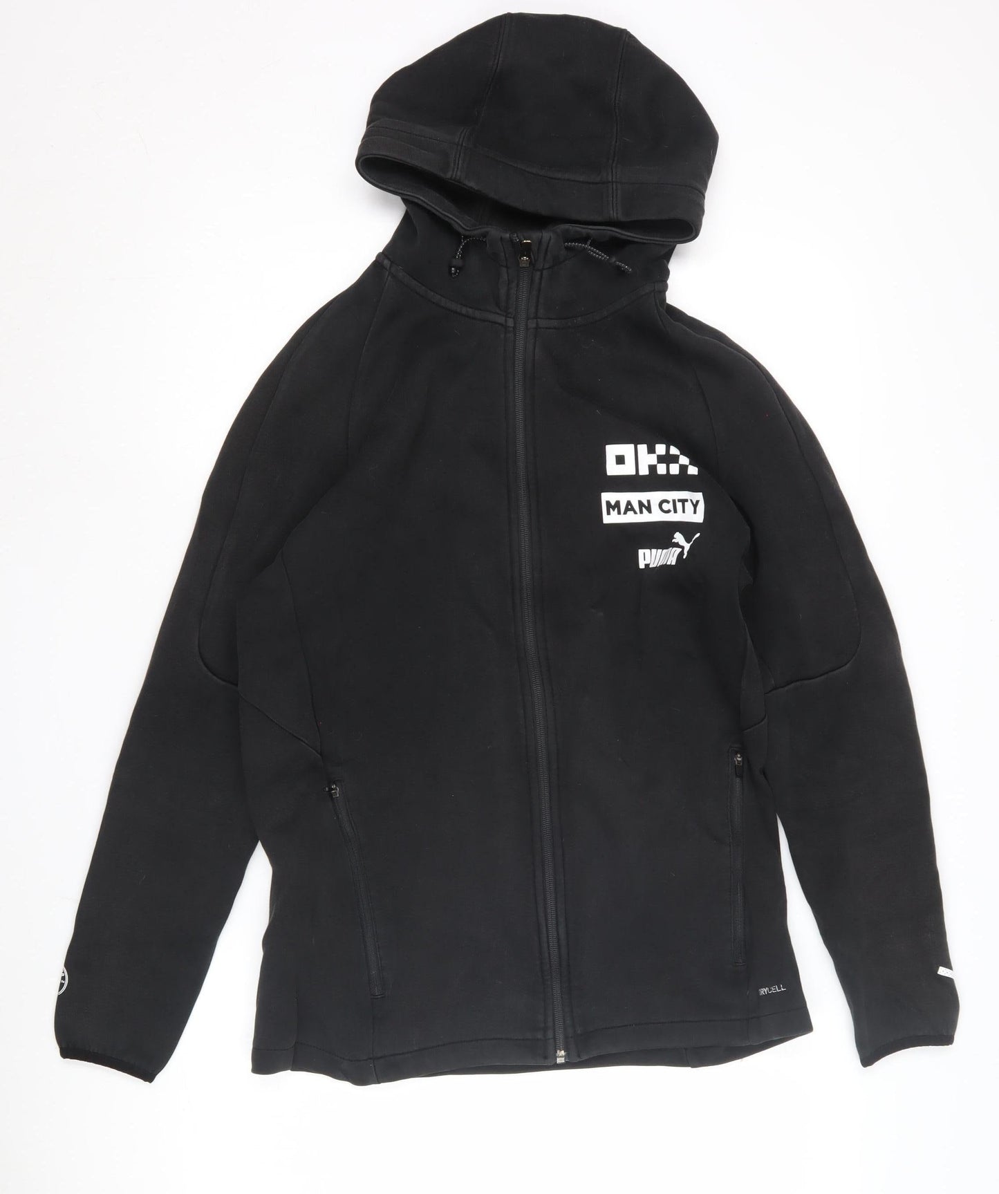 Mens UK Size L PUMA Black Full Zip Hoodie