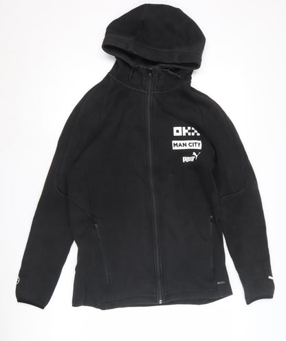 Mens UK Size L PUMA Black Full Zip Hoodie
