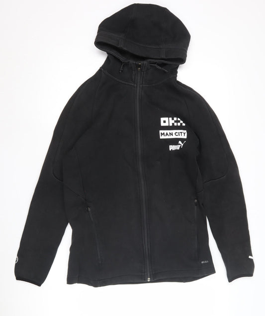Mens UK Size L PUMA Black Full Zip Hoodie