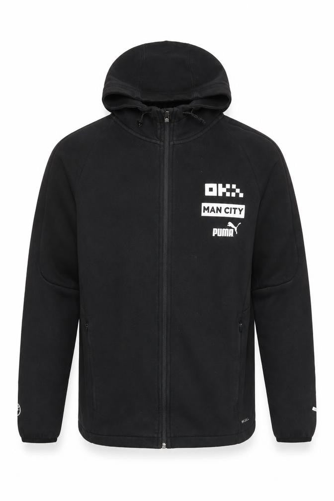 Mens UK Size L PUMA Black Full Zip Hoodie