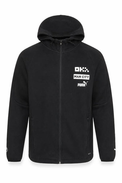 Mens UK Size L PUMA Black Full Zip Hoodie