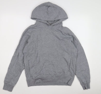 Uniqlo Unisex Grey Pullover Hoodie XS