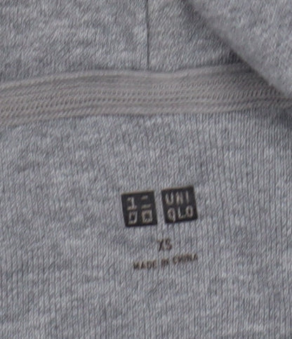 Uniqlo Unisex Grey Pullover Hoodie XS