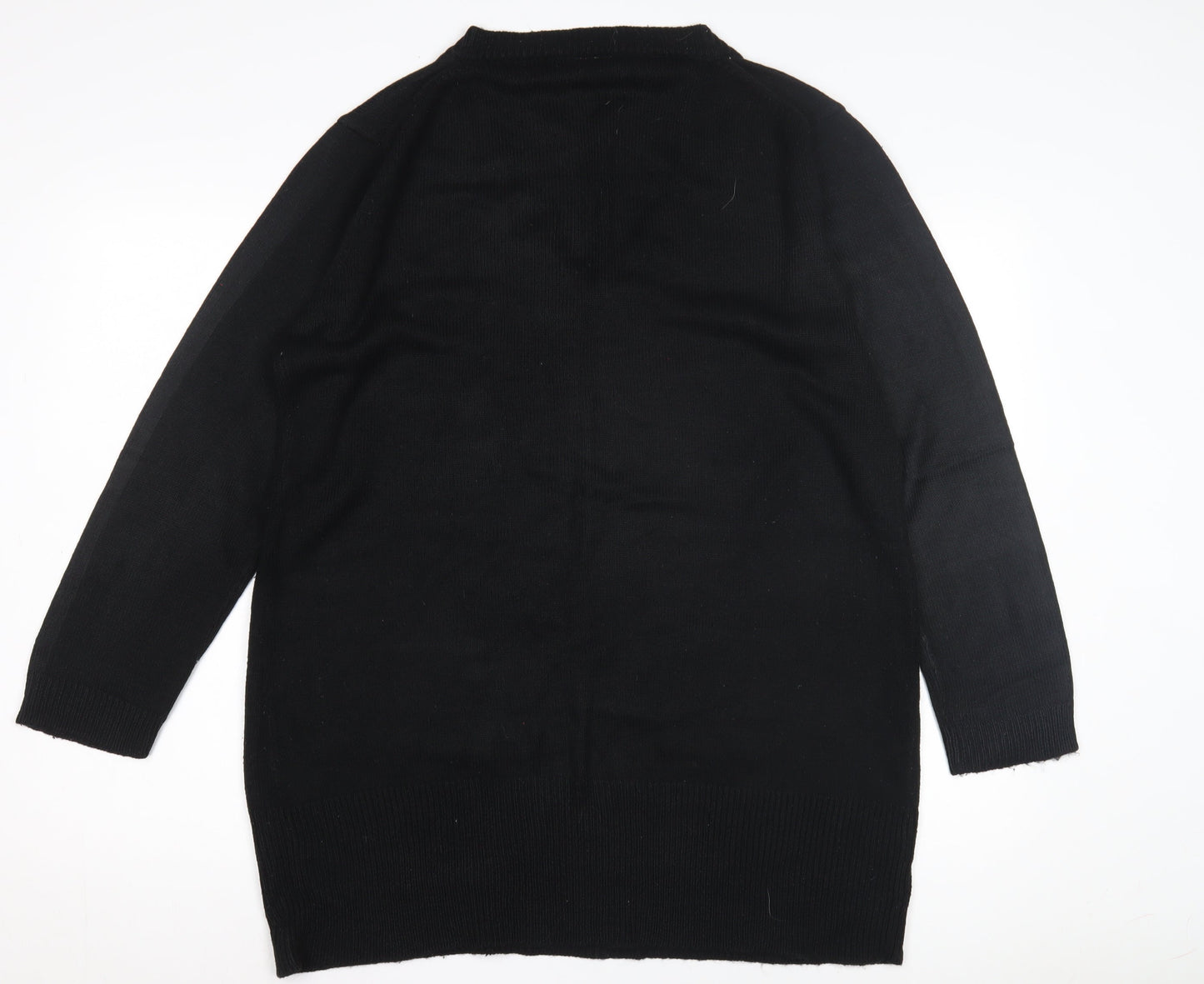Ethel Austin Women's Black V-Neck Jumper Size 18
