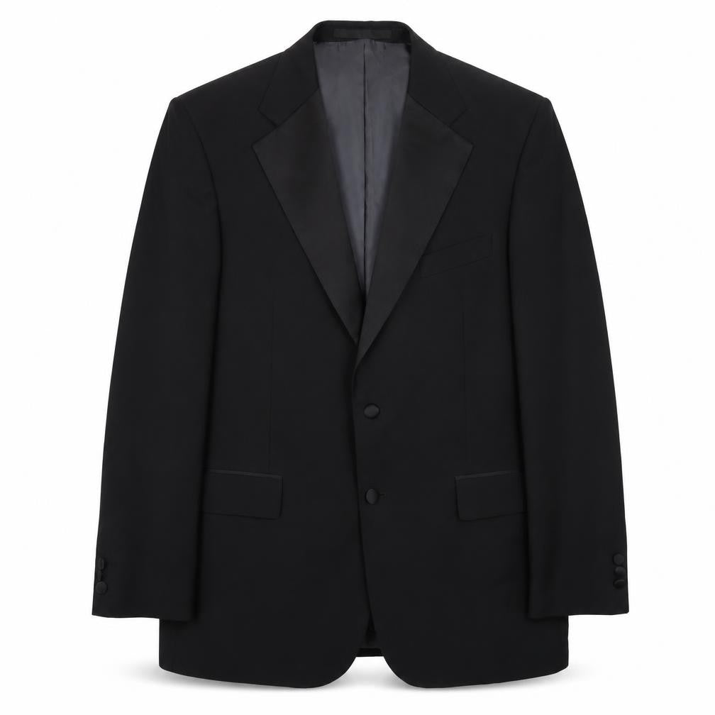 Mens UK Size 40 Marks and Spencer Regular Black Suit Tuxedo