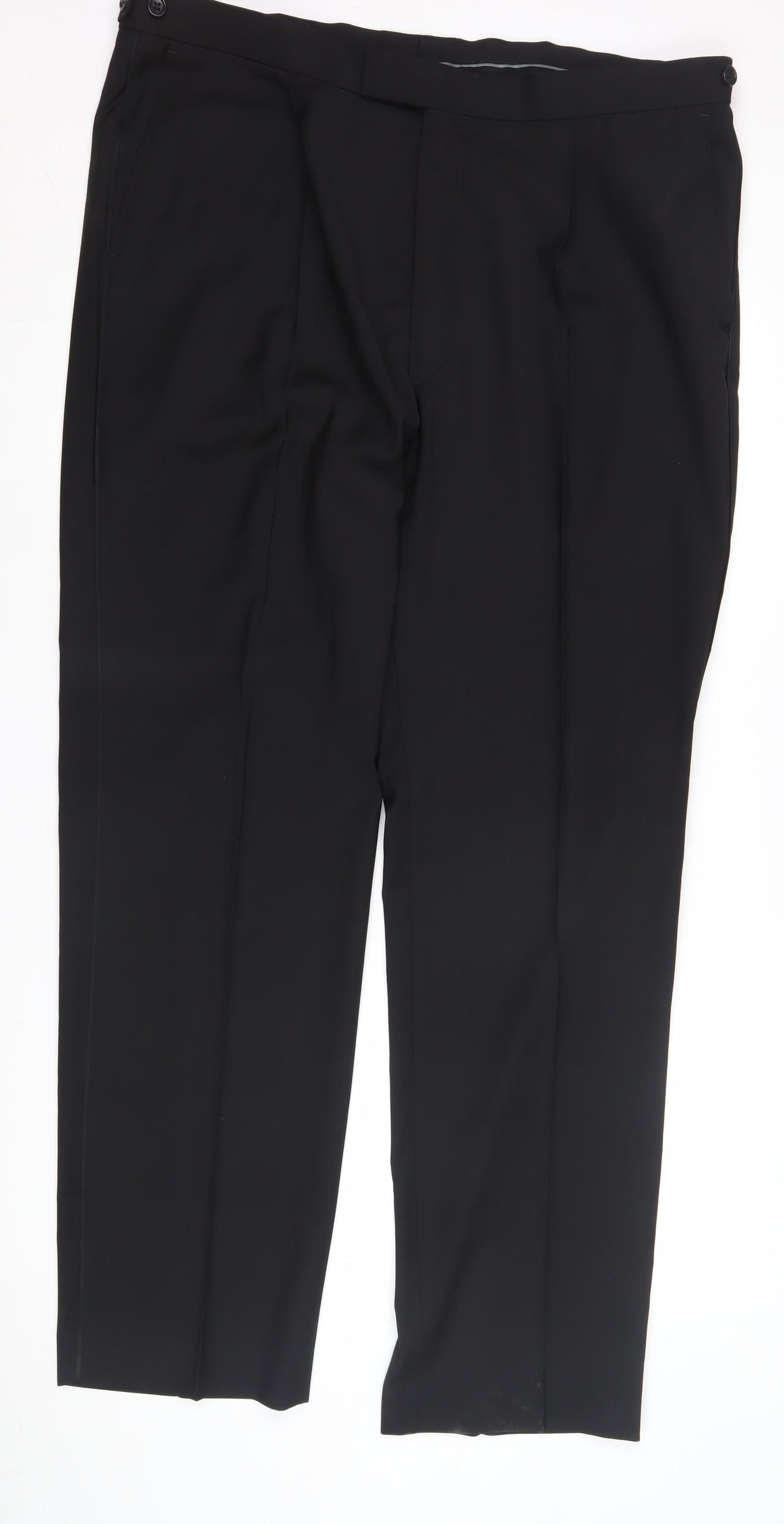 Marks and Spencer Men’s Black Wool Blend Trousers L