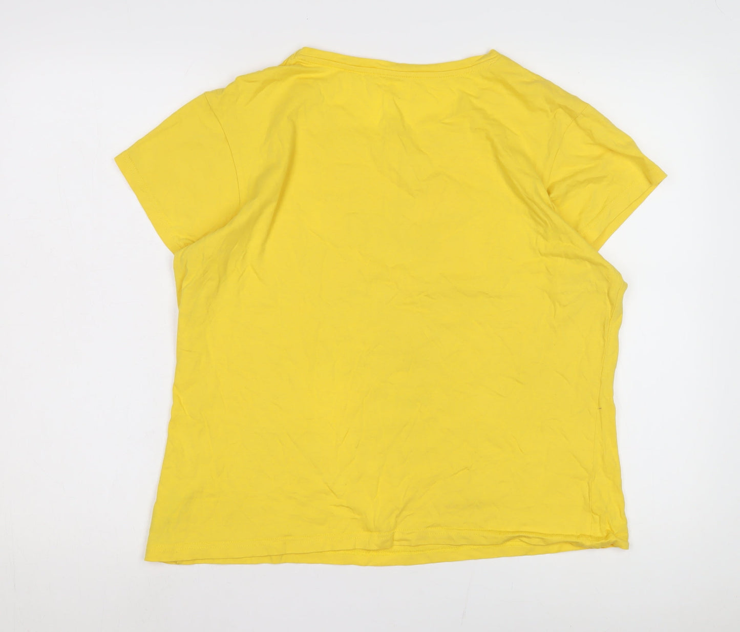 Disney Women's Yellow Winnie the Pooh T-Shirt Size 16