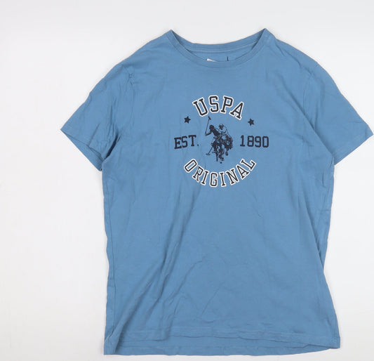 U.S. Polo Assn. Men's Blue Sports T-Shirt, Size 14-15