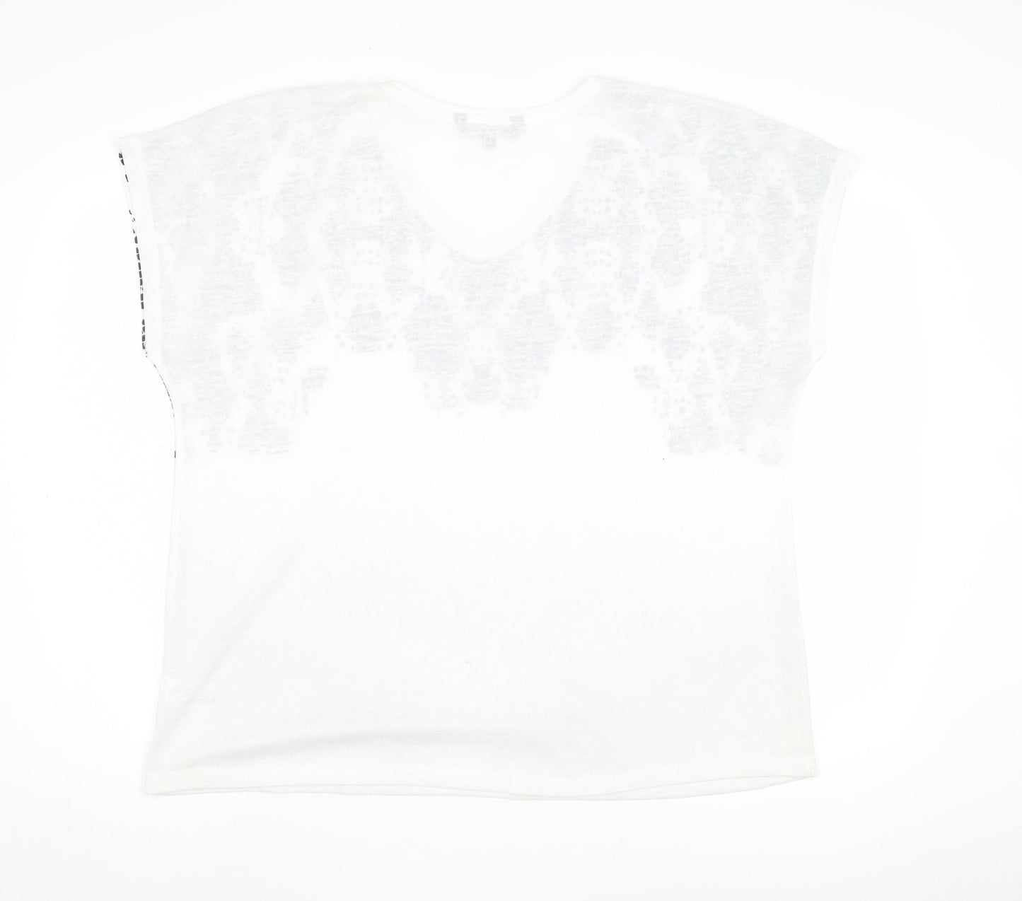 Womens UK Size 18 Bonmarché White Basic T-Shirt