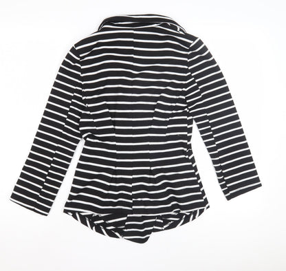 Poetry Women's Black Stripe Blazer, Size S