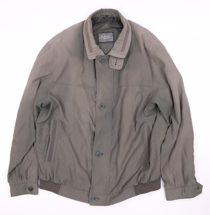 Mens UK Size L Classic Green Bomber Jacket
