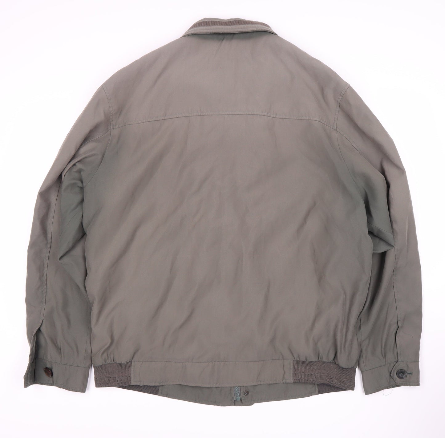 Mens UK Size L Classic Green Bomber Jacket