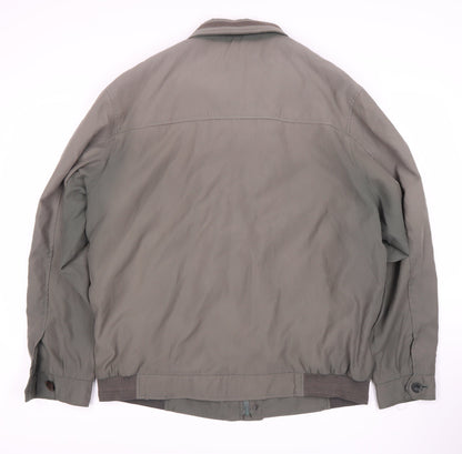 Mens UK Size L Classic Green Bomber Jacket