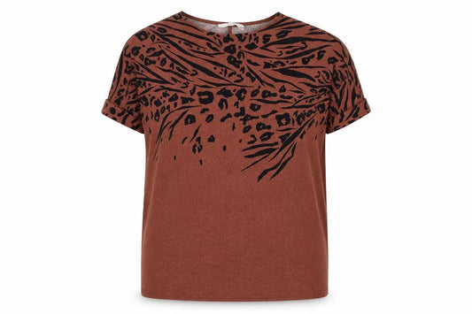 Apricot Women's Brown Animal Print Dress Size 18