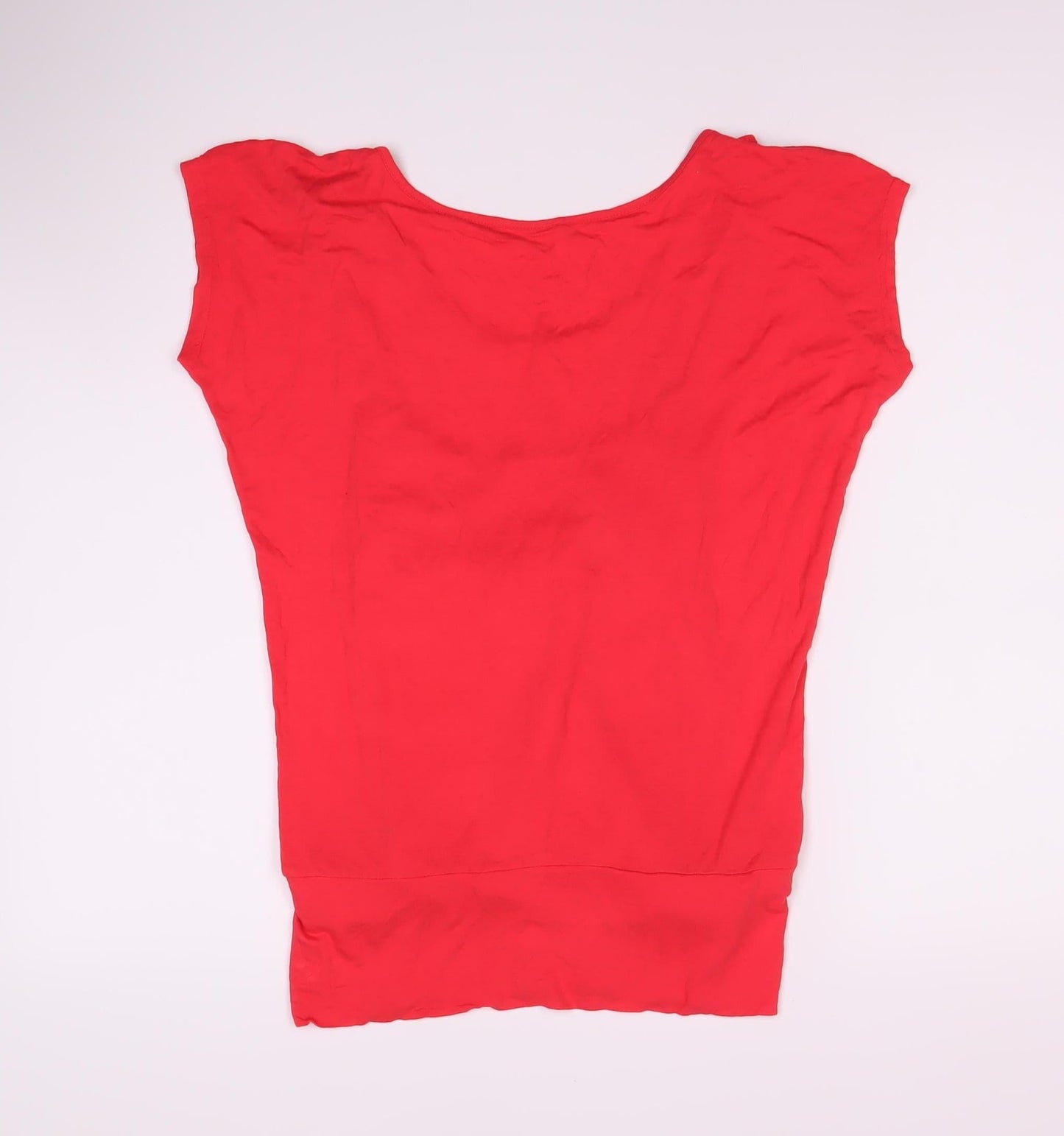 Womens UK Size S Bench Red Basic T-Shirt